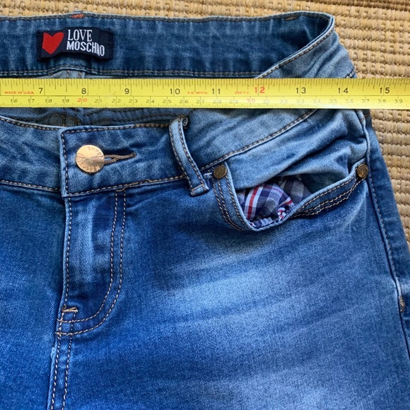 LOVE MOSCHINO Jeans Pants Cheap + Chic SZ 28 - Picture 5 of 12